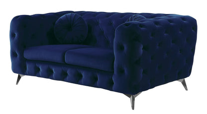 Atronia Fabric Loveseat - Blue