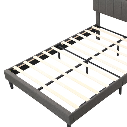 Alvin Full Size Platform Bed Frame - Gray