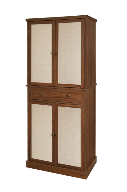 Robu 4 Door Cabinet with 1 Drawer - Walnut