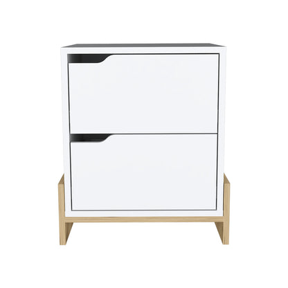 Brookland  Nightstand - White/Macadamia