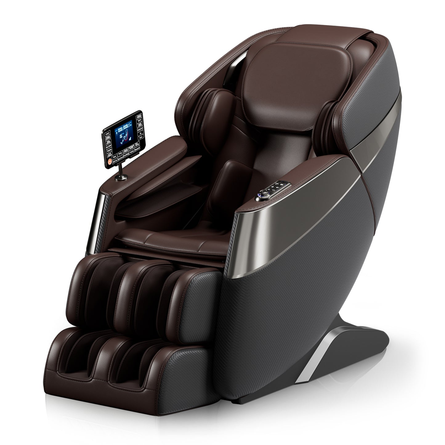 Raya Zero Gravity Full Body Massage Chair with AI Voice Control - Gray+Brown