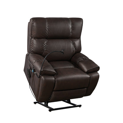 Emily Heating massage Recliner Chair - Brown