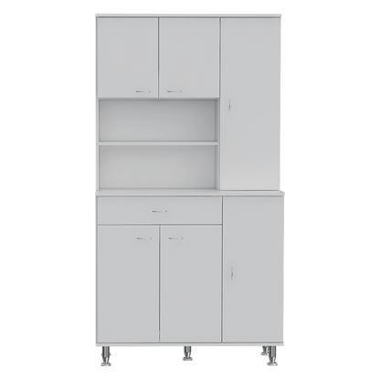 Della Kitchen Pantry  Cabinets - White