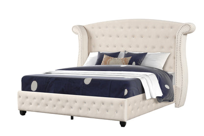 Sophia Queen Bed - Cream