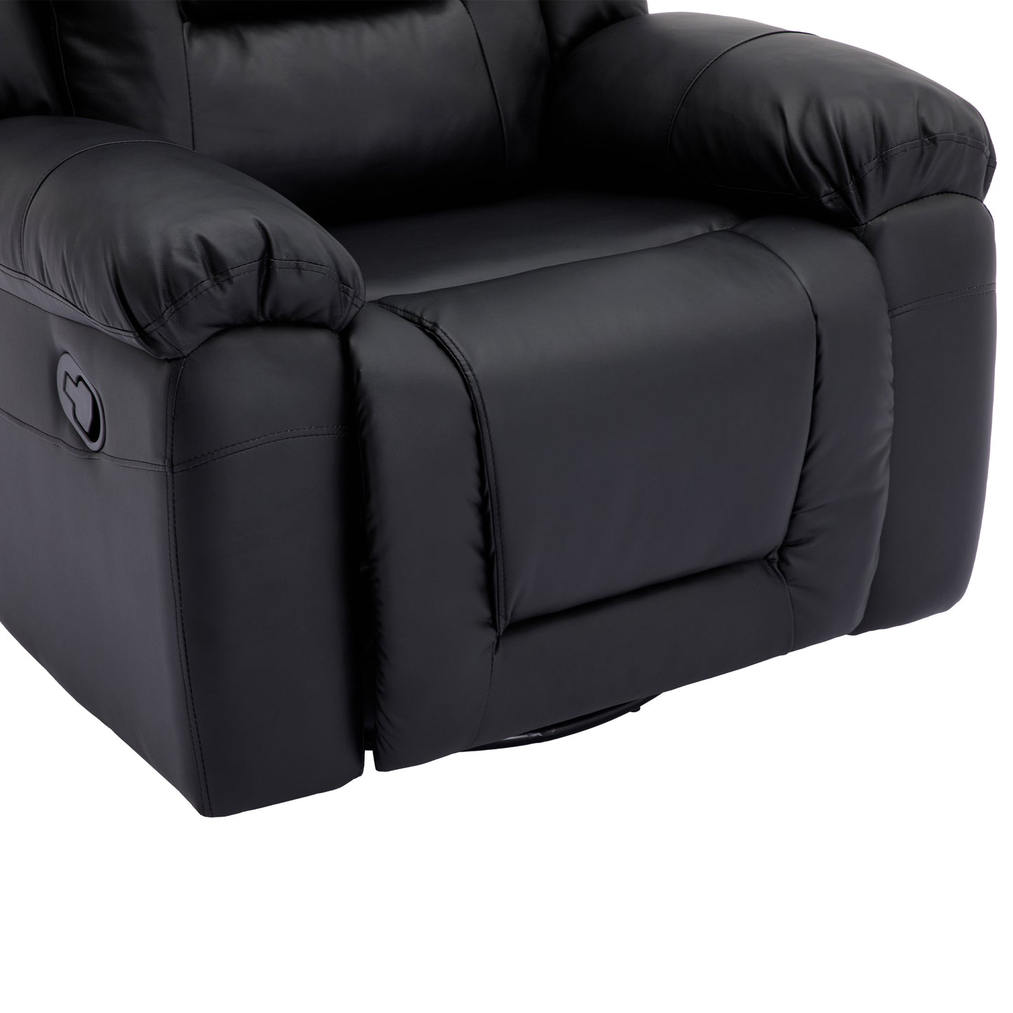 Becerra 360° Swivel Rocker Recliner - Black