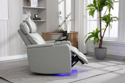 Orbit Power Motion Recliner - Light  Grey