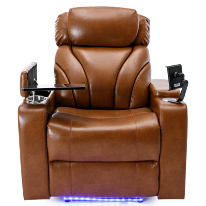 Orbit Power Motion Recliner -  Light Brown