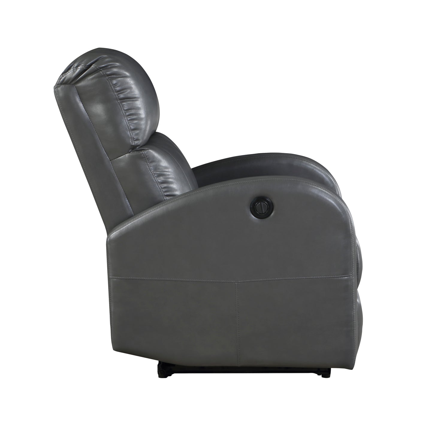 Molina Faux Leather Power Reclining Chair - Gray