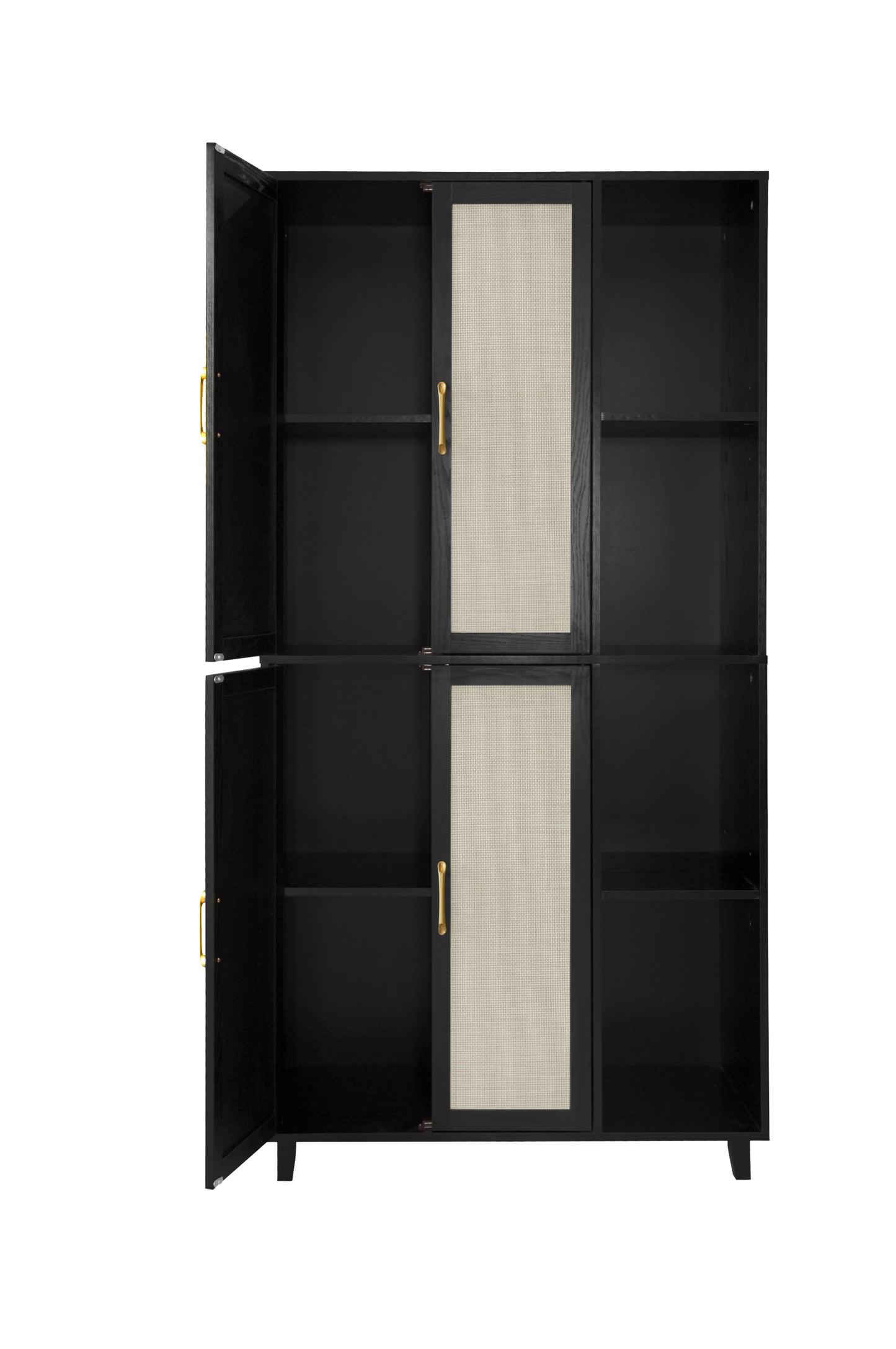 Acuna II 4 Door Storage Cabinet - Black