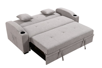 Tazz Pull-Out Sleeper Sofa - Light Gray