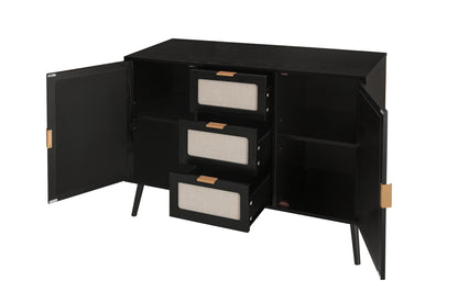 Keith Accent Storage Cabinet - Black