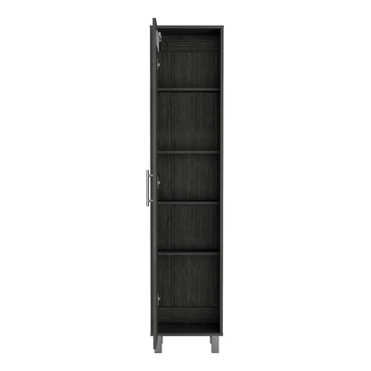 Berna Storage Cabinet With 5-Tier Shelf - Oak