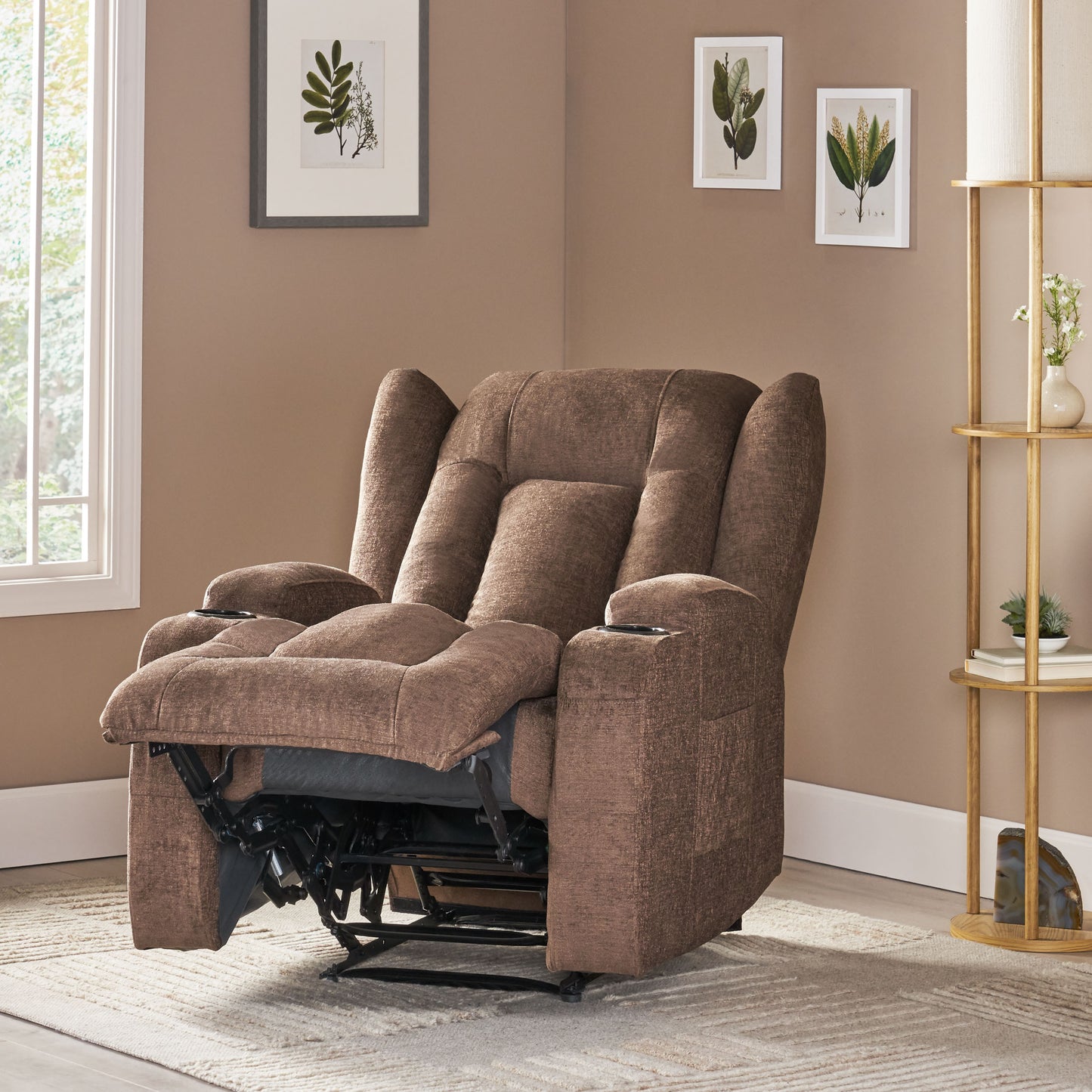 Lola Massage Recliner Chair - Brown