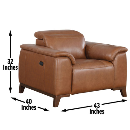 Michael Dual-Power Leather Recliner