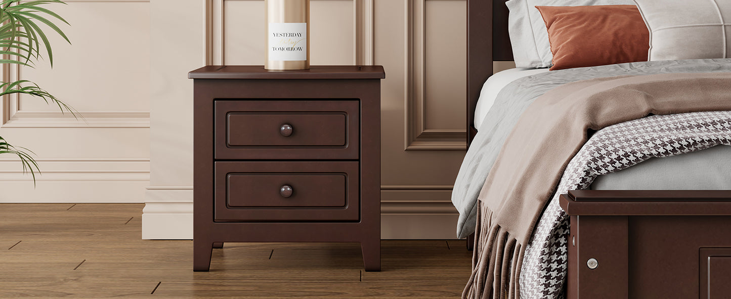 Gen Classic 2-Drawer Nightstand - Walnut