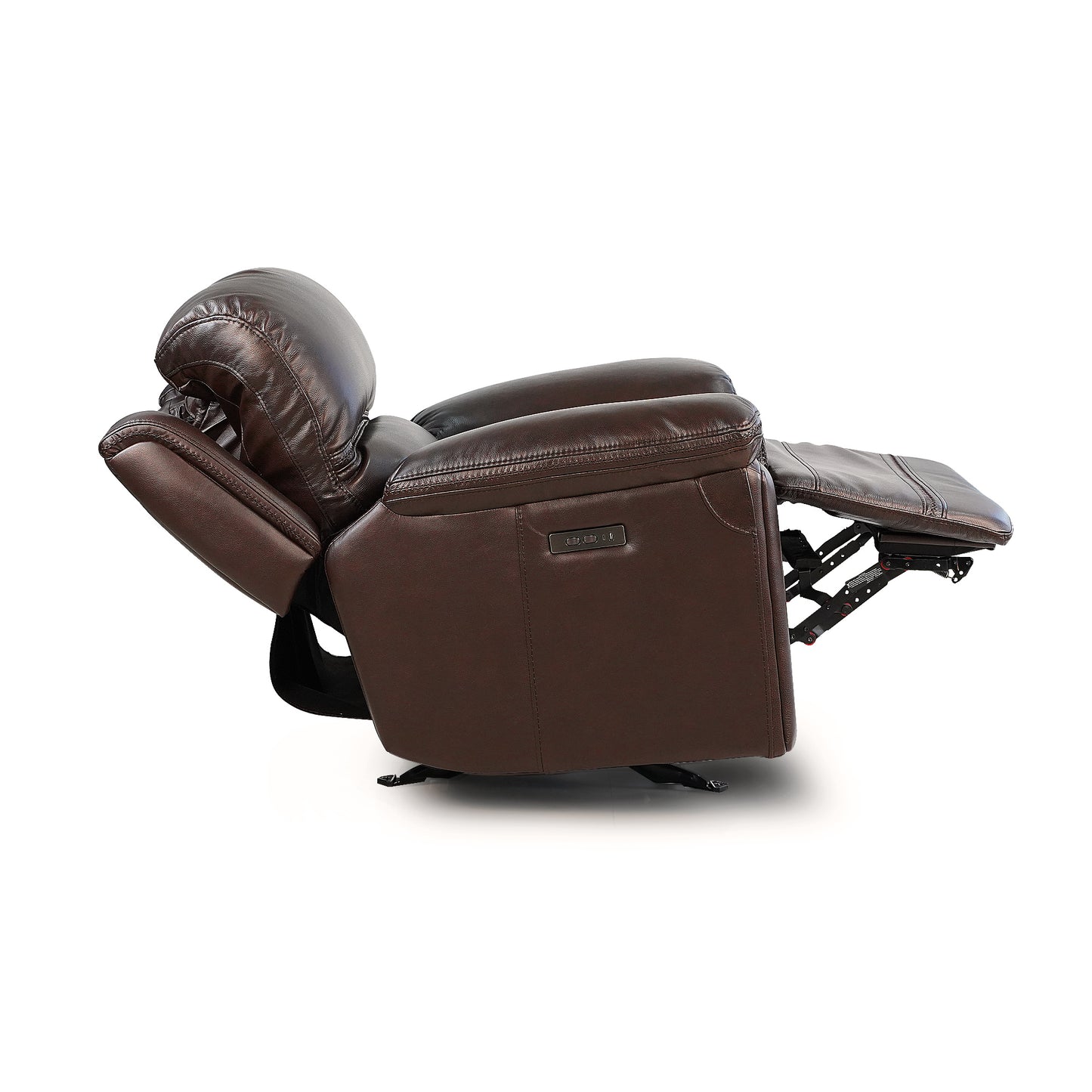 Timo Top Grain Leather Power Recliner - Brown