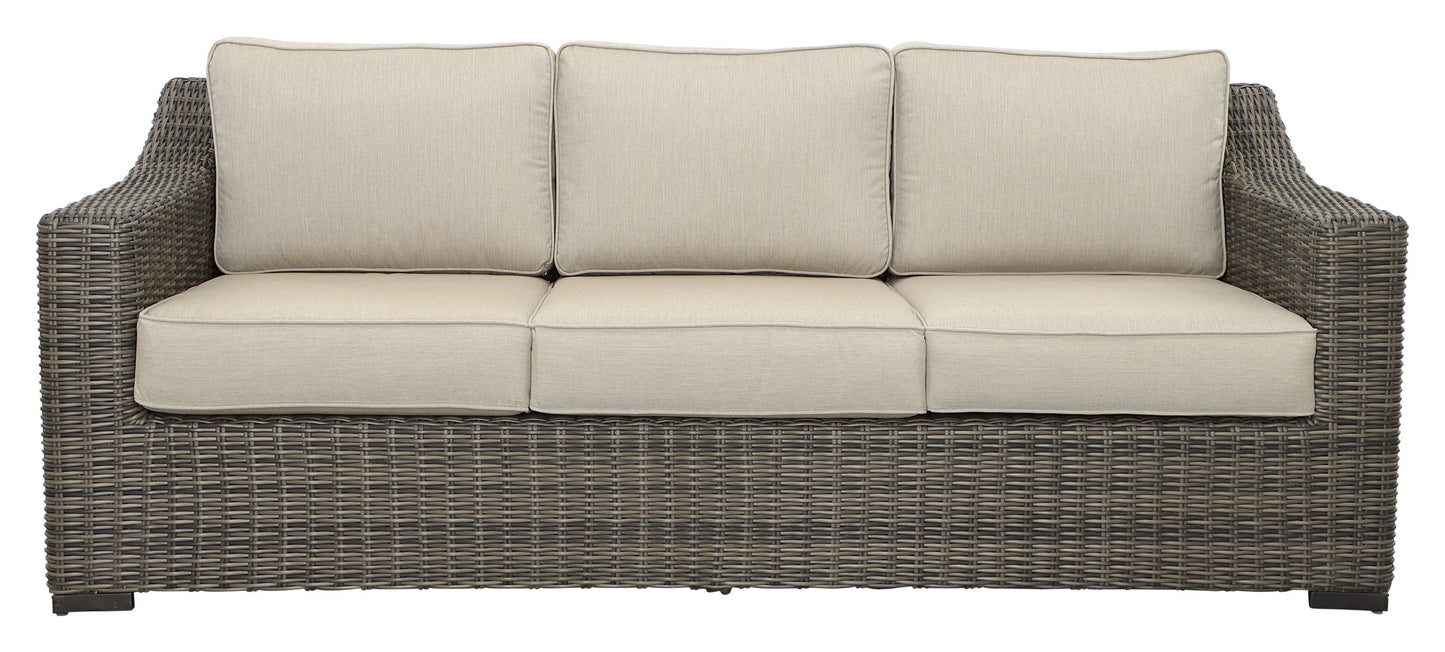 Monta Outdoor Patio Sofa - Light Brown