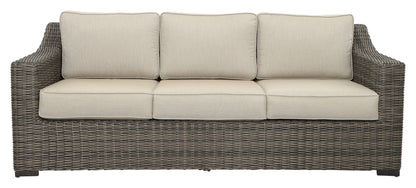 Monta Outdoor Patio Sofa - Light Brown