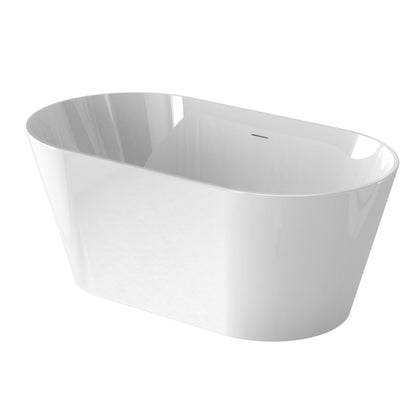 Veno 54" Acrylic Freestanding Soaking Bathtub  - White