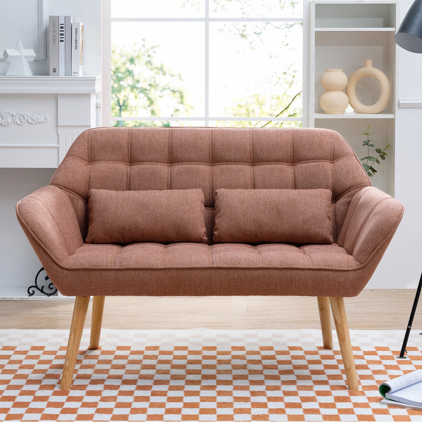 Puffins Comfy Loveseat - Pink