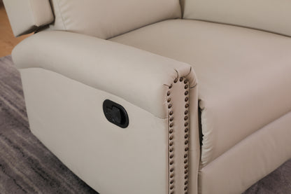 Daniela 360 Swivel Manual Recliner - Beige