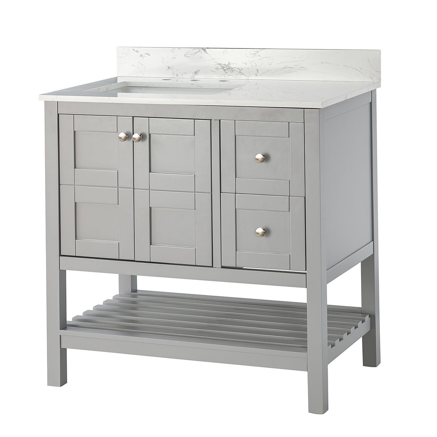 Tomson  36"  Single Bathroom Vanity Set - Gray