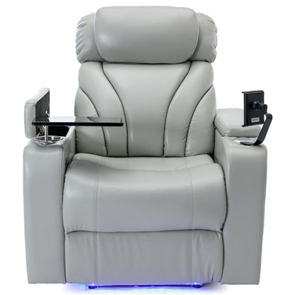 Orbit Power Motion Recliner - Light  Grey