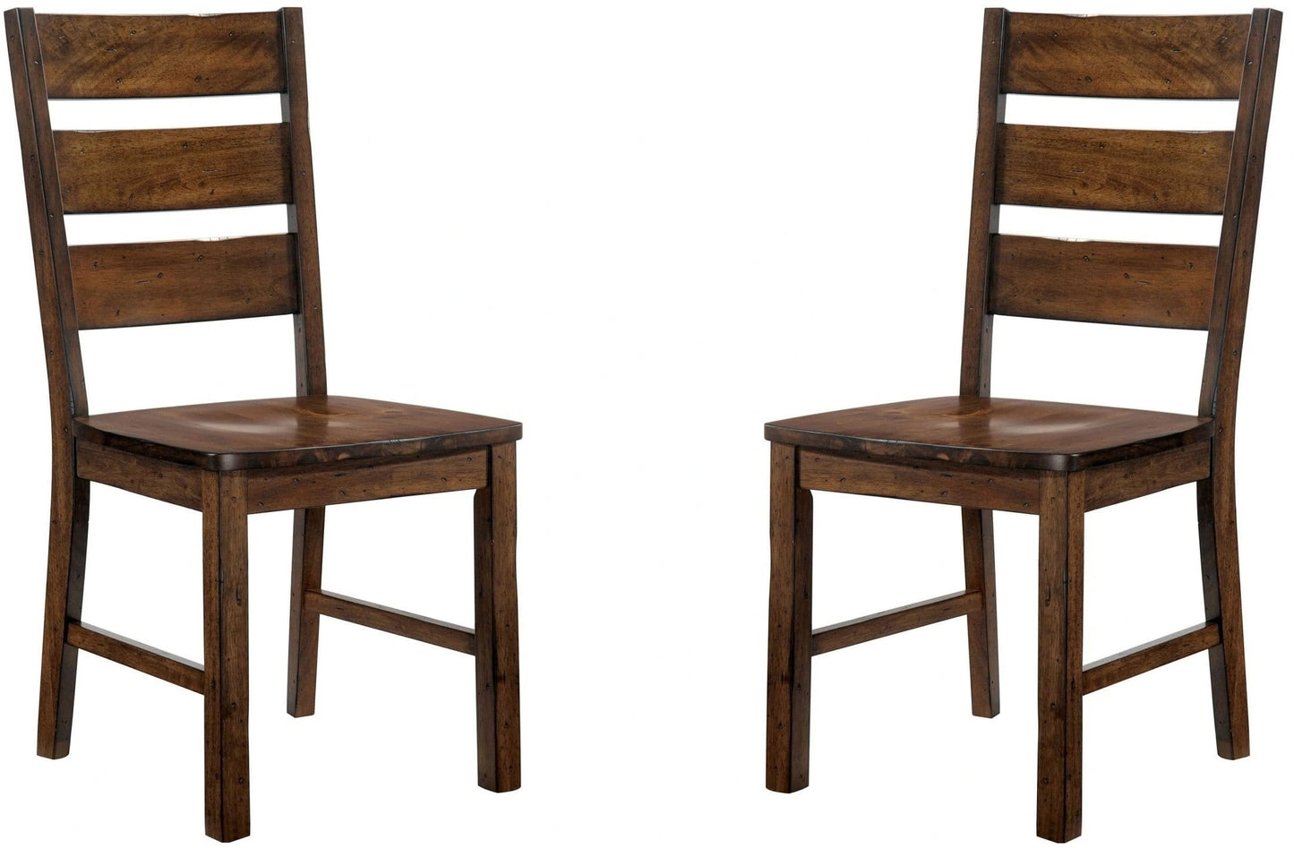 Norton Solid wood Industrial Style Dining Chair (Set of 2) - Walnut