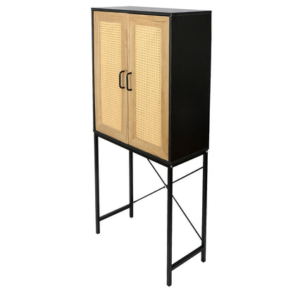 Hilltop Rattan Doors High Cabinet