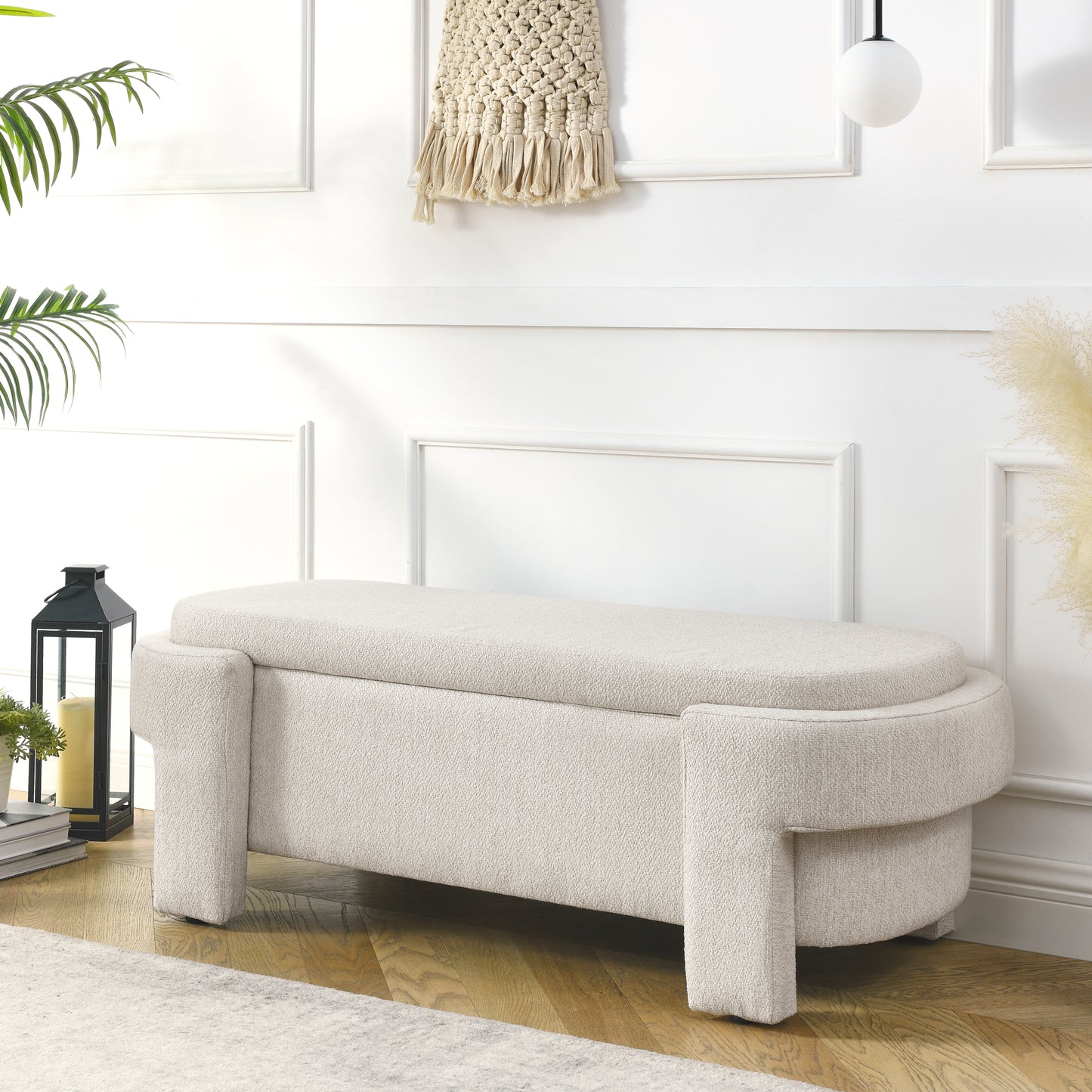 Rita Storage Bench - Beige