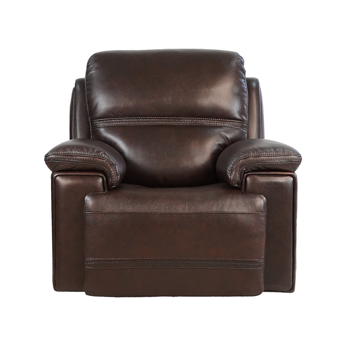 Timo Top Grain Leather Power Recliner - Brown