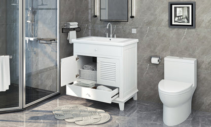 I- Bathroom Vanity - White