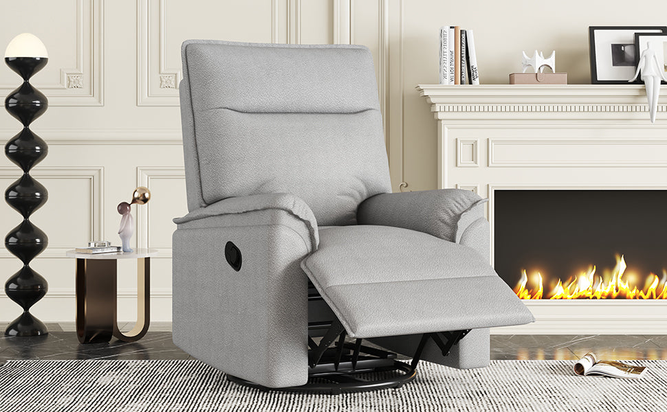 Hano 360° Swivel Recliner Chair - Gray