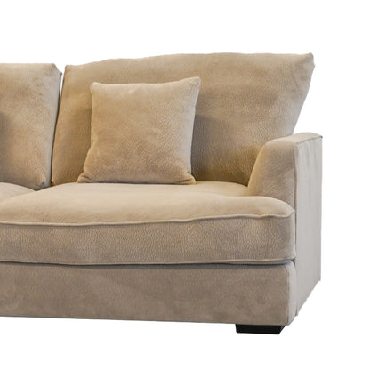 Ashton Grey Down Loveseat - Beige