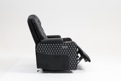 Warner II Power Recliner with Multifunctional Features - Black