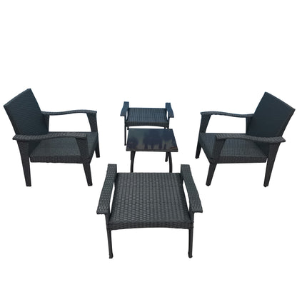 Robinson 5 Pc Outdoor Patio Seating Set - Gray