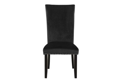 Divina Velvet Dining Chairs (Set of 2) - Black