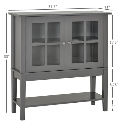 Janis Sideboard Buffet Cabinet - Gray