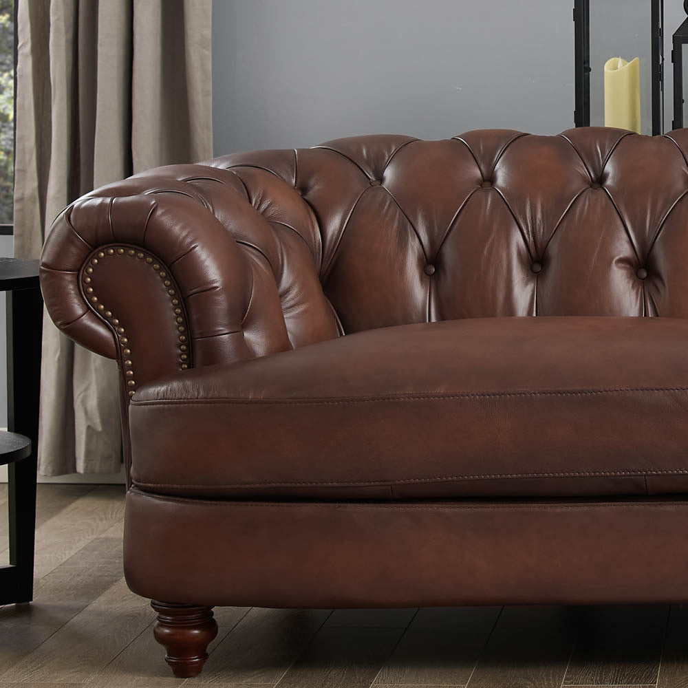 Newport Leather Loveseat