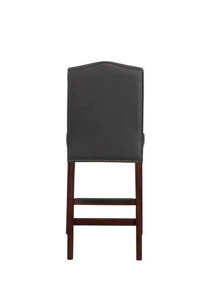 Claremont Faux Leather Counter Stool - Gray