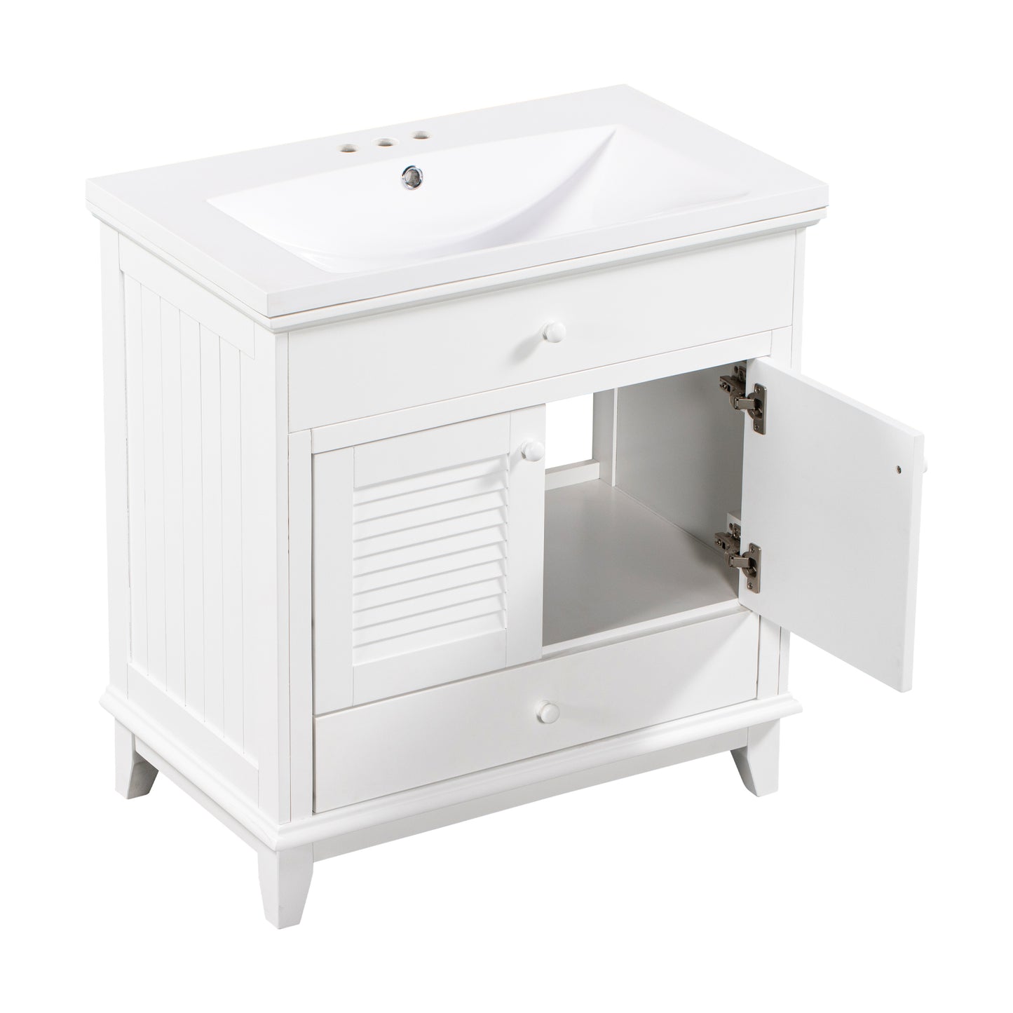 I- Bathroom Vanity - White