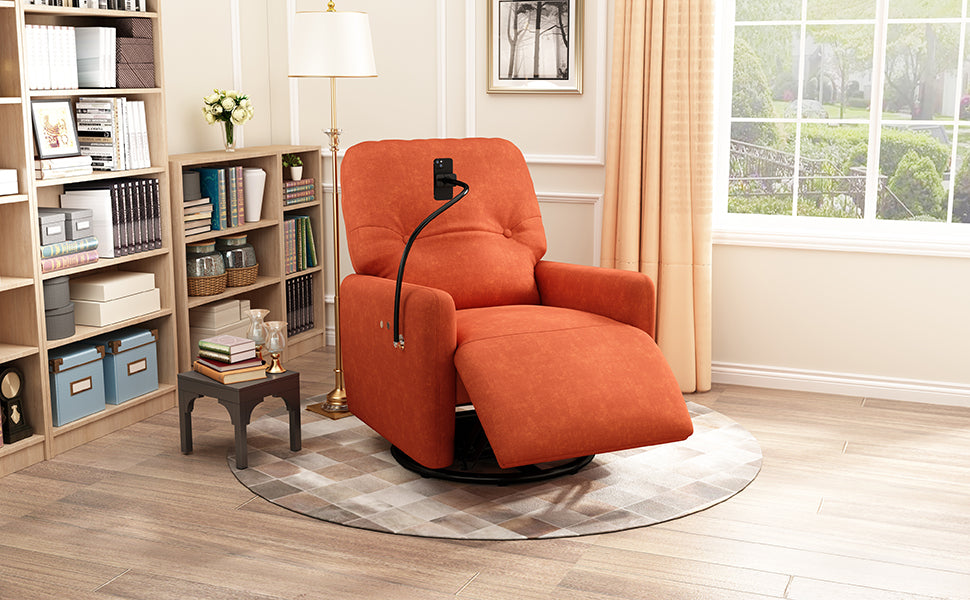 Dax Electric Rocking Motion Recliner - Orange