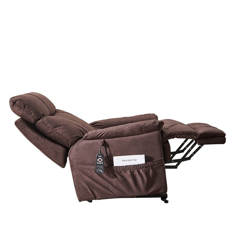 Feta Large size Electric Power Lift Recliner Chair with Massage and Heat - Brown