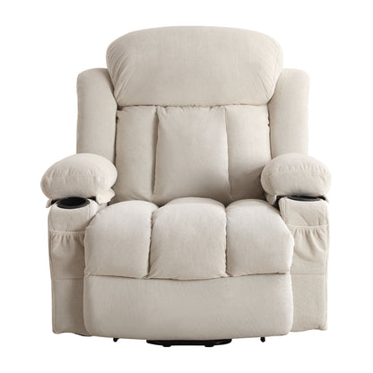 Vanbow II Power Lift Recliner Chair with Heat and Massage with USB - Beige