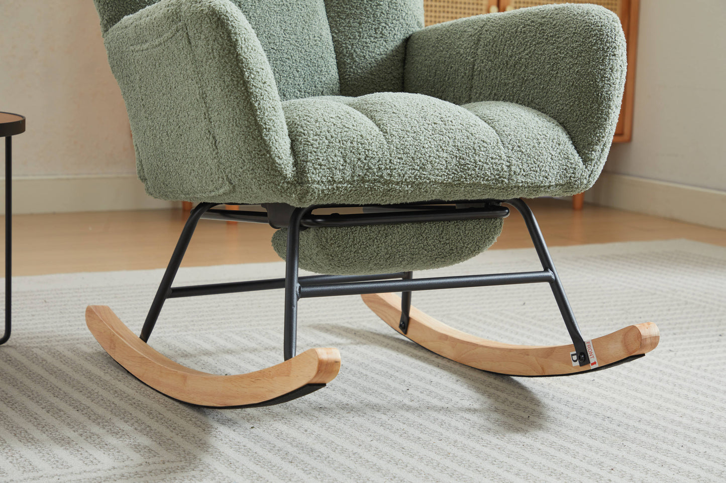 Hari II Modern Nursery Rocking Chair - Green