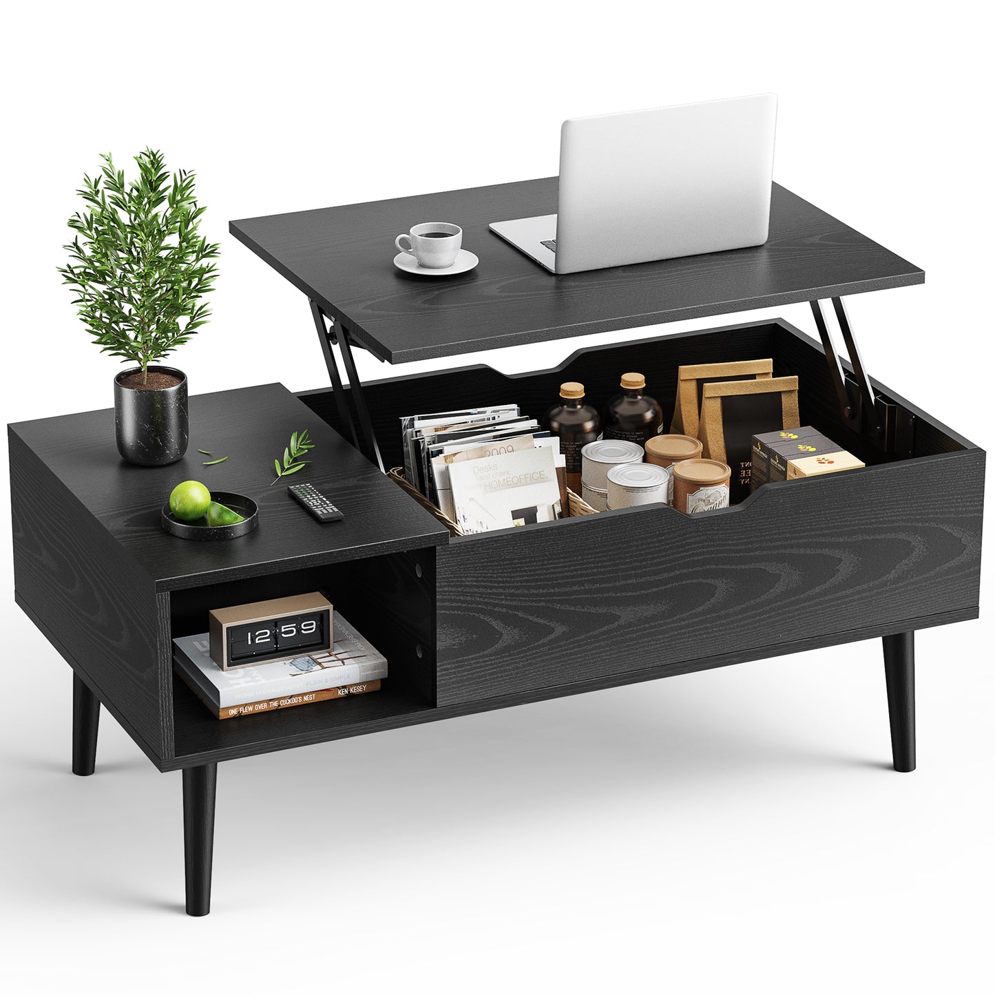 Hanna Lift Top Coffee Table - Black