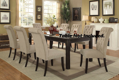 Casey Fabric Dining Chairs (Set of 2) - Beige