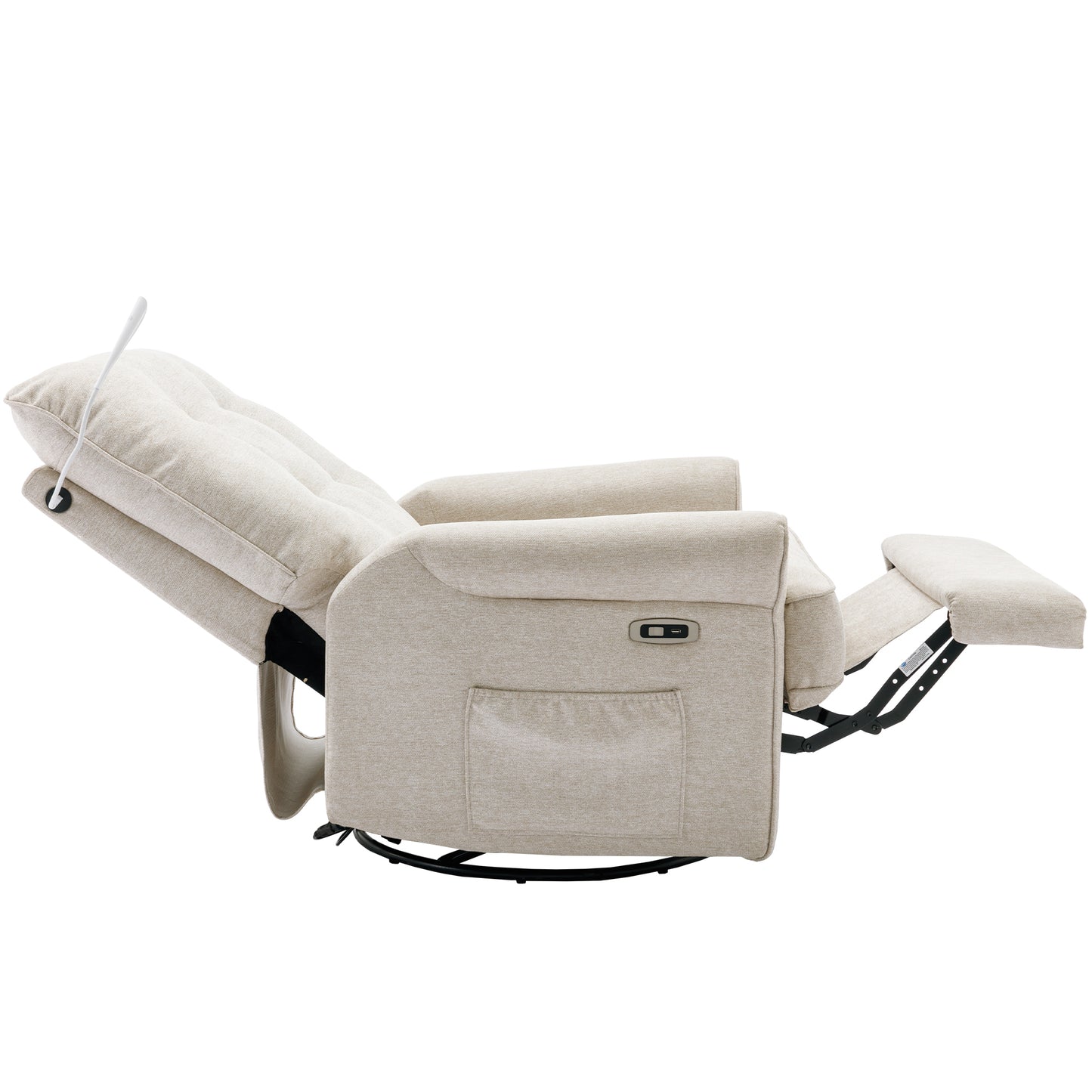 Vo 270 Degree Swivel Recliner Chairs - Cream