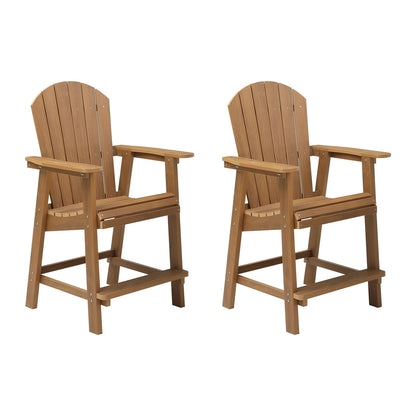 Ken Patio Bar Chair (Set of 2) - Teak