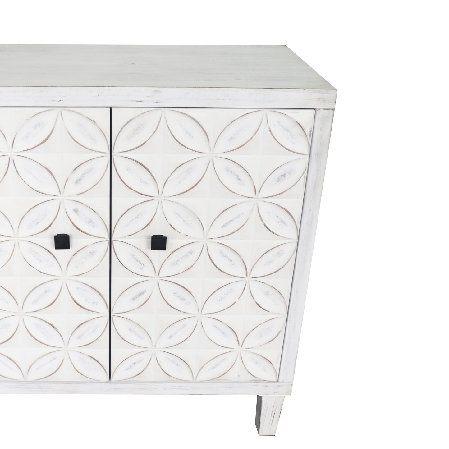 Layla Buffet Server Cabinet - White Washed